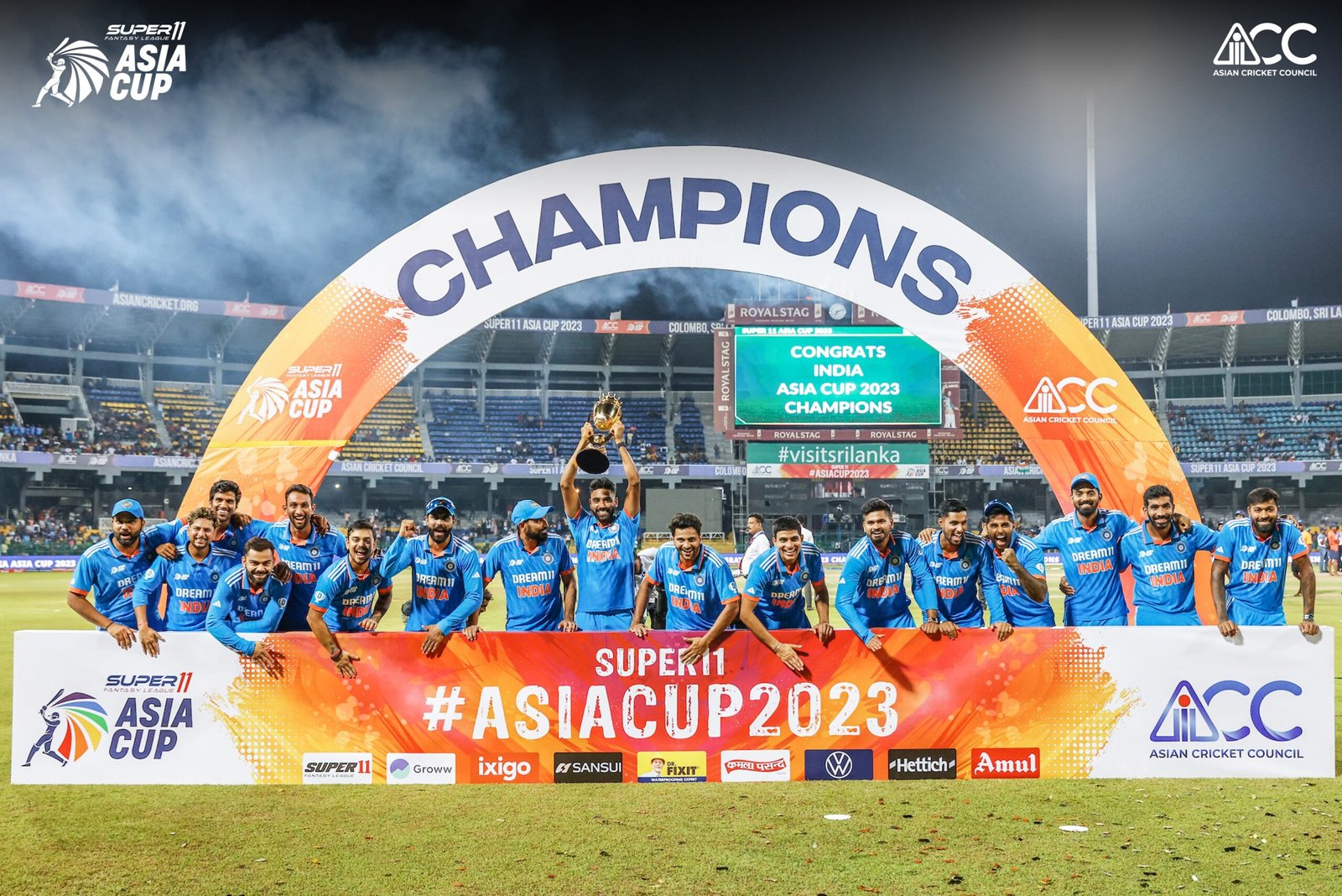 India Became Asia Cup Champion for the 8th Time by Defeating Sri Lanka for 10 Wickets