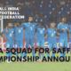India squad for SAFF U-19 Championship announced